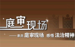 《庭审现场》CCTV12周六20:07播出的客观记录庭审过程的节目